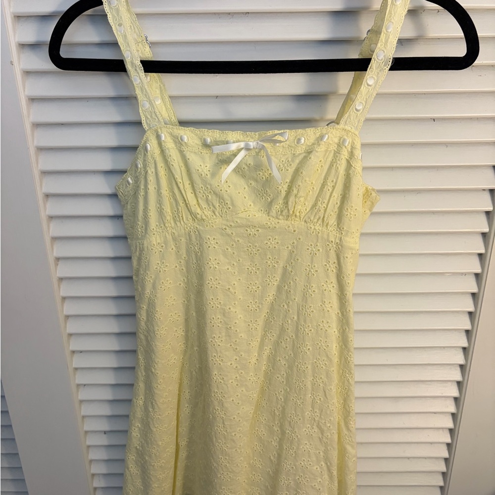 Altar’d State Yellow Eyelet Sundress